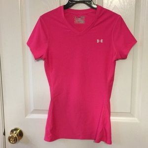 Pink under armour tee